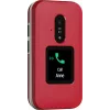 Feature phone Doro Leva E30 clamshell, 2,8 colio (7,11 cm) 320x240, Single SIM, 0,3 MP kamera, 1150 mAh, IP55, Raudona/Balta