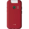 Feature phone Doro Leva E30 clamshell, 2,8 colio (7,11 cm) 320x240, Single SIM, 0,3 MP kamera, 1150 mAh, IP55, Raudona/Balta