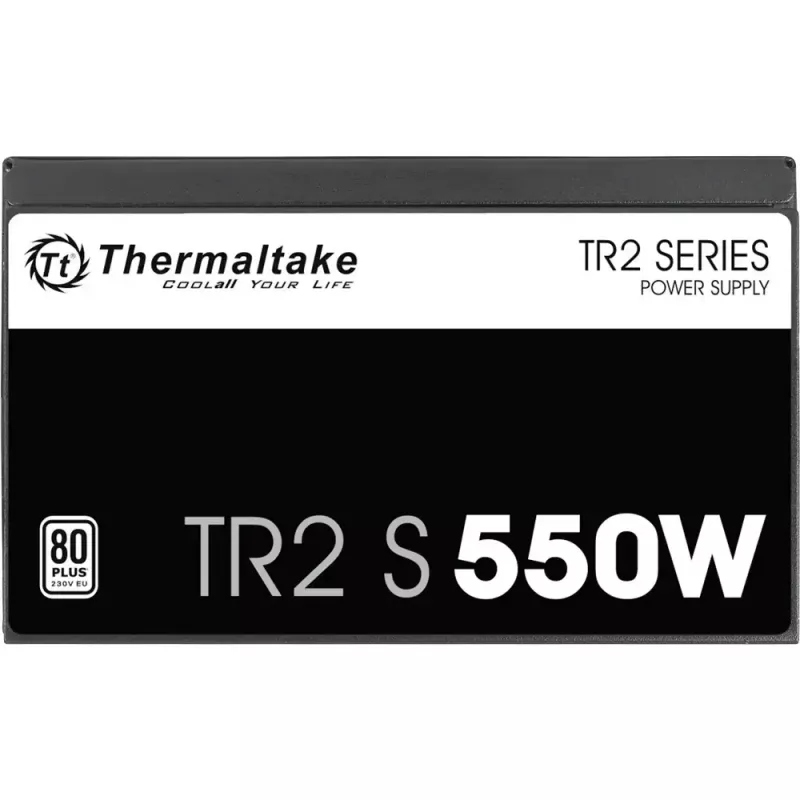Maitinimo blokas THERMALTAKE TR2 S 550W, ATX, 20+4 pin, 80 PLUS, 120 mm ventiliatorius, juodas