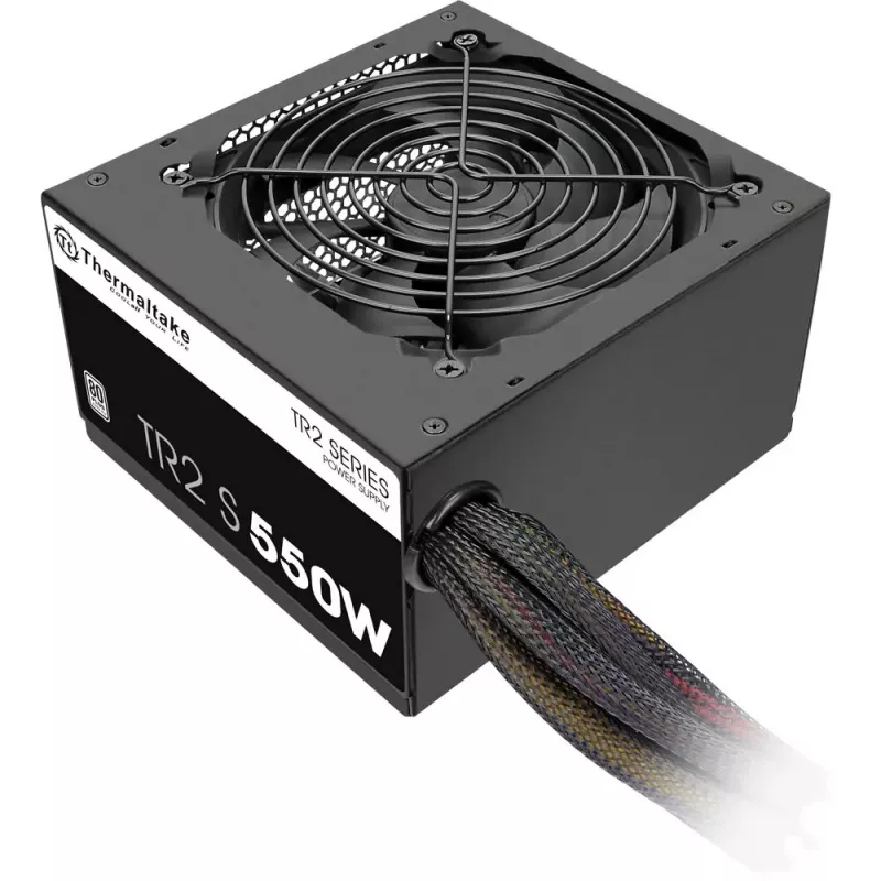 Maitinimo blokas THERMALTAKE TR2 S 550W, ATX, 20+4 pin, 80 PLUS, 120 mm ventiliatorius, juodas