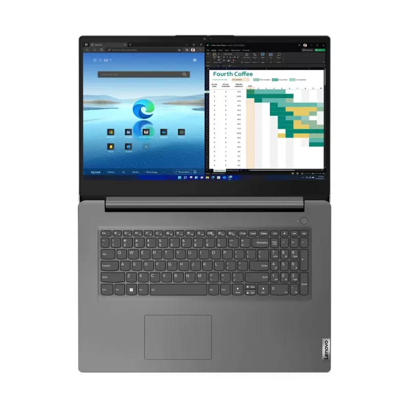 Lenovo V17 G4 IRU Intel® Core™ i5 i5-13420H Nešiojamasis kompiuteris 43,9 cm (17,3 col.) Full HD 16 GB DDR4-SDRAM 512 GB SSD Wi-Fi 6 (802.11ax) Windows 11 Home vokiečių Pilka