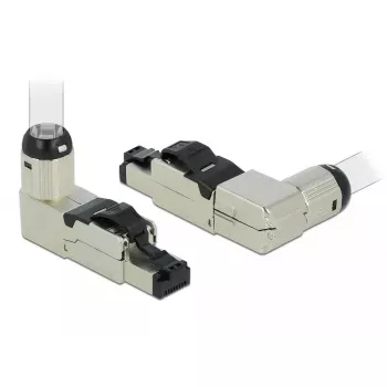 DeLOCK 86289 RJ45 kištukas lauko montavimui Cat.6A metalinis kampinis