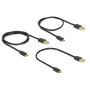 USB kabelis DeLOCK 83680 USB 2.0 USB A Micro-USB B juodas
