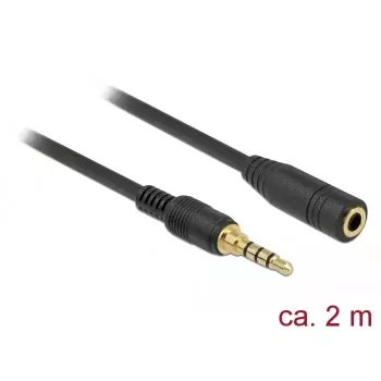 Garso laidas DeLOCK 85631 2 m 3,5 mm juodas