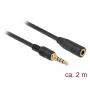 Garso laidas DeLOCK 85631 2 m 3,5 mm juodas