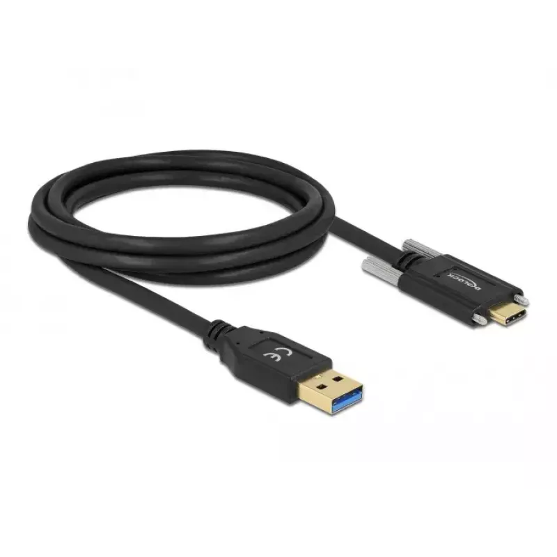 USB laidas DeLOCK 84019 2m USB 3.2 Gen 1 USB A USB C Juodas