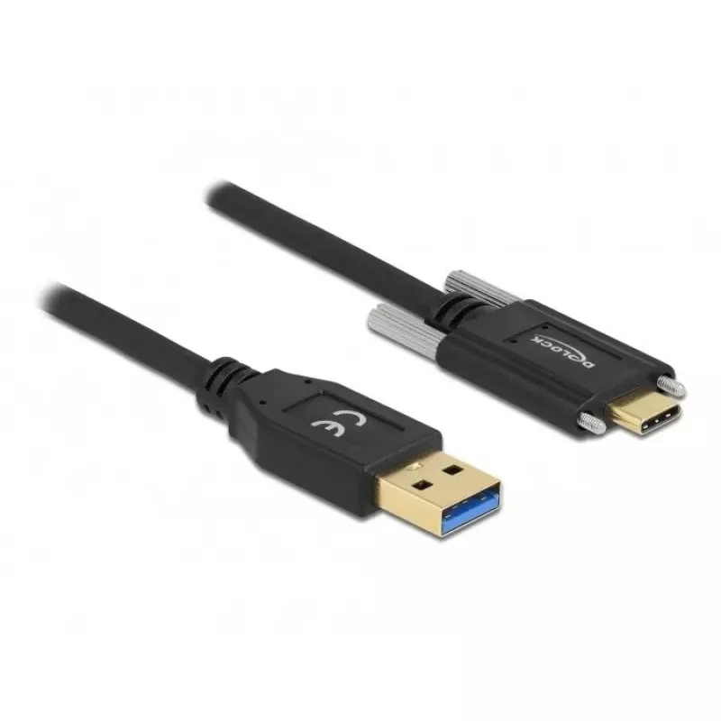 USB laidas DeLOCK 84019 2m USB 3.2 Gen 1 USB A USB C Juodas