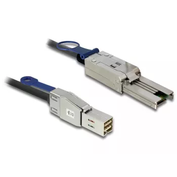 Tinklo kabelis DeLOCK 83734 Mini SAS HD SFF-8644 į Mini SAS SFF-8088 1 m juodas