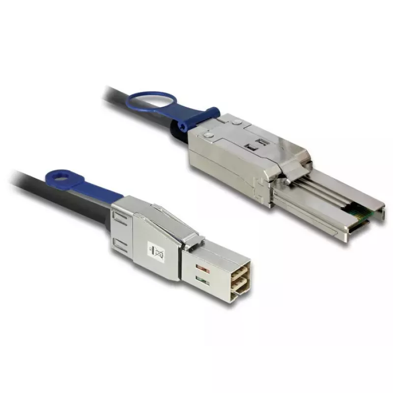 Tinklo kabelis DeLOCK 83734 Mini SAS HD SFF-8644 į Mini SAS SFF-8088 1 m juodas