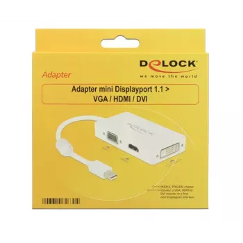 kabelis DeLOCK 0,16 m DisplayPort VGA HDMI DVI