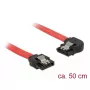 SATA kabelis DeLOCK 83964 0,5 m Juoda Raudona