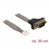 Nuoseklusis kabelis DeLOCK 89632 Juoda Pilka Raudona 0,3 m DB-9