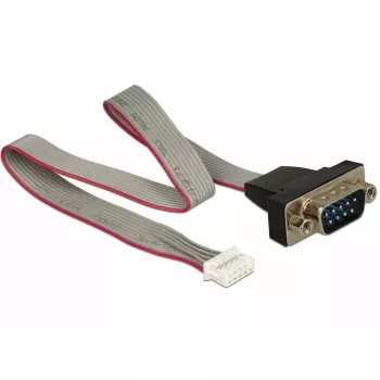 Nuoseklusis kabelis DeLOCK 89632 Juoda Pilka Raudona 0,3 m DB-9