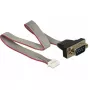 Nuoseklusis kabelis DeLOCK 89632 Juoda Pilka Raudona 0,3 m DB-9