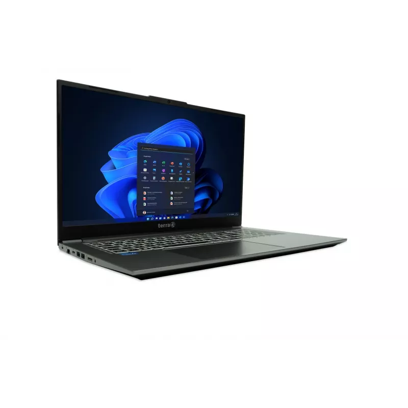 TERRA MOBILE 1717R „Intel® Core™ i5 i5-1334U“ nešiojamasis kompiuteris, 43,9 cm (17,3 colio) „Full HD“, 16 GB DDR4-SDRAM, 1 TB SSD, „Wi-Fi 6“ (802.11ax), „Windows 11 Pro“, vokiška, pilka