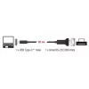 DELOCK 64307 serijinis laidas USB Type-C į RS-232 (D-Sub 9) juodas 0,25 m