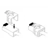 Kabelio spaustukas DeLOCK 86421 RJ45 įvairiaspalvis 40 vnt.