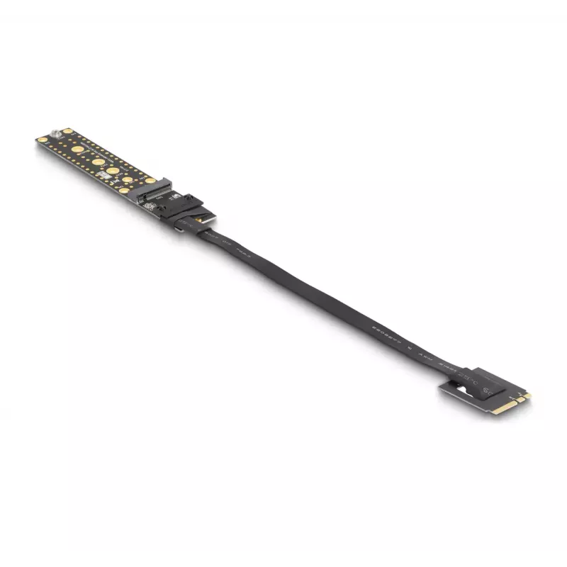DeLOCK išplėtimo plokštė NVMe M.2 Key A+E (kištukas) į Key M lizdą 20 cm kabelis