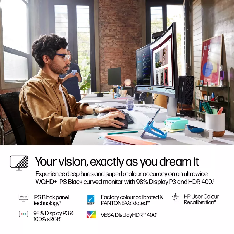 HP Series 7 Pro 37,5 colio WQHD+ Thunderbolt 4 monitorius - 738pu