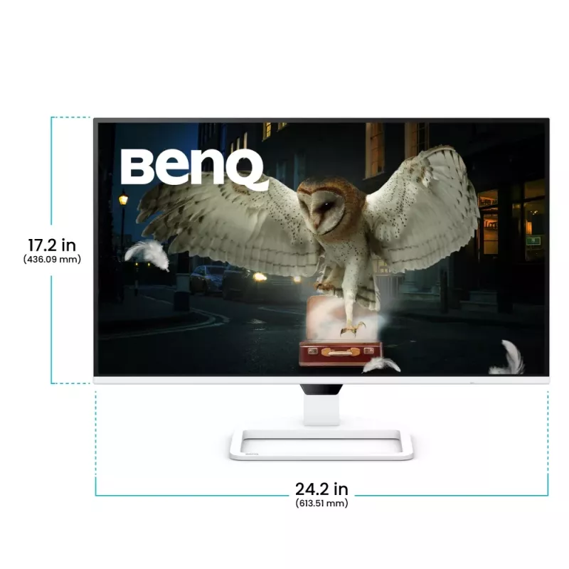 Kompiuterio monitorius BenQ EW270Q 27 coliai (68,6 cm) 2560 x 1440 2K Ultra HD LCD baltas su įmontuotais garsiakalbiais