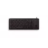 Cherry G84-4420 kompaktiška klaviatūra su rutuliniu manipuliatoriumi, USB, JAV išdėstymas, juoda