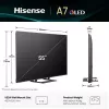 Hisense A7Q 55A7Q 139,7 cm (55 col.) 4K Ultra HD Išmanusis TV “Wi-Fi” Juodas