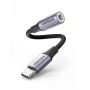 Ugreen 80154 mobiliojo telefono laidas Juoda, Pilka USB C 3.5mm