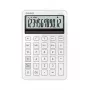 Stalinis pagrindinis skaičiuotuvas CASIO MS-200DQ 12 skaitmenų, baterija/saulės energija, mokesčių ir pelno funkcijos, baltas