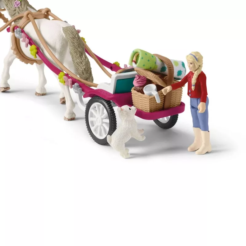 Ūkis Schleich HORSE CLUB Mažas vežimėlis didžiajam žirgų šou