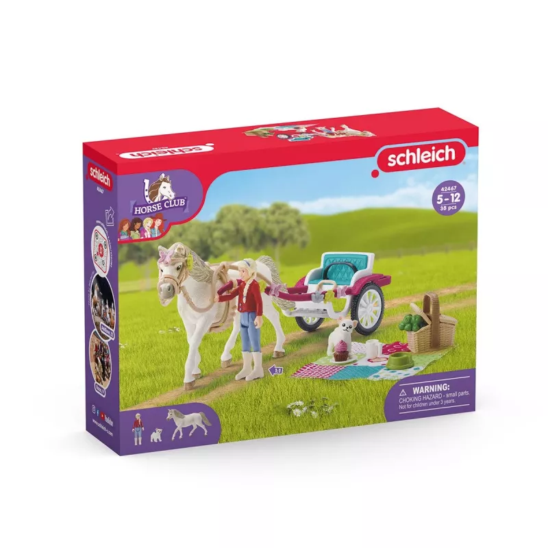 Ūkis Schleich HORSE CLUB Mažas vežimėlis didžiajam žirgų šou