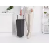 Brabantia Sort & Go 40L stačiakampė perdirbimo dėžė, pilka