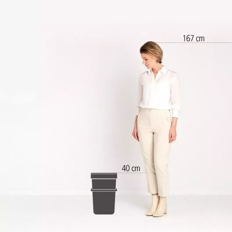 Brabantia Sort & Go 16 L žalias atliekų kibiras 220x279x401 mm