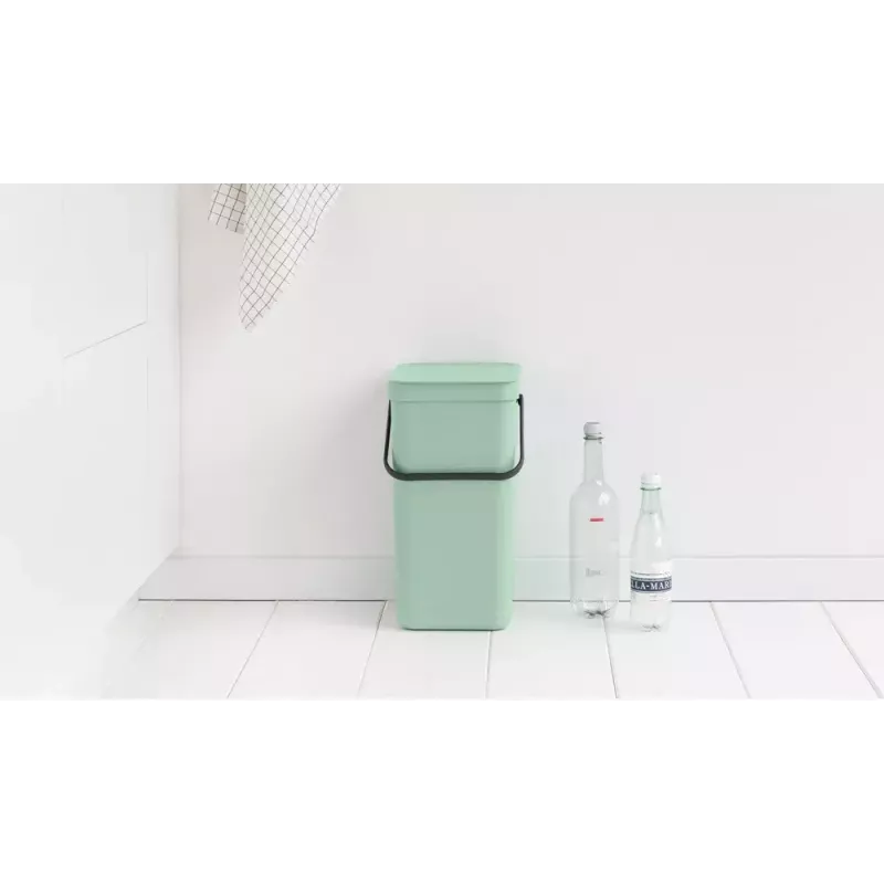 Brabantia Sort & Go 16 L žalias atliekų kibiras 220x279x401 mm