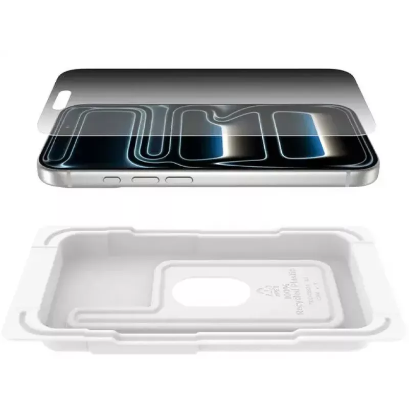 Ekrano apsauga Belkin ScreenForce InvisiGlass Privacy iPhone 17 Pro Antibakterinė Apsauga nuo kritimo