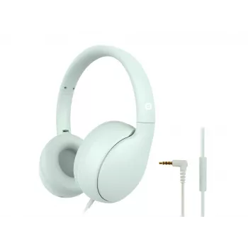CONCEPTRONIC vaikiškos laidinės ausinės PARRIS04GT — 3,5 mm, apskritos, 20–20000 Hz, 1,6 m kabelis, šviesiai žalios