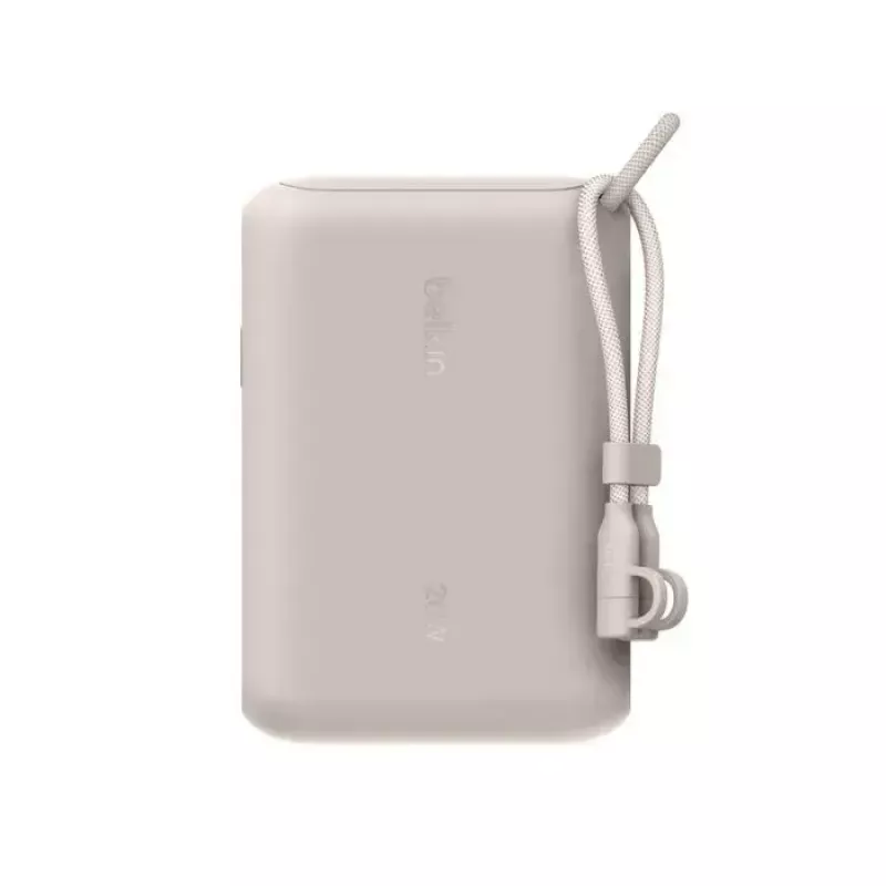 Nešiojama išorinė baterija Belkin BPB027hqSD 10000 mAh, smėlio spalvos, 2 × USB‑C prievadai