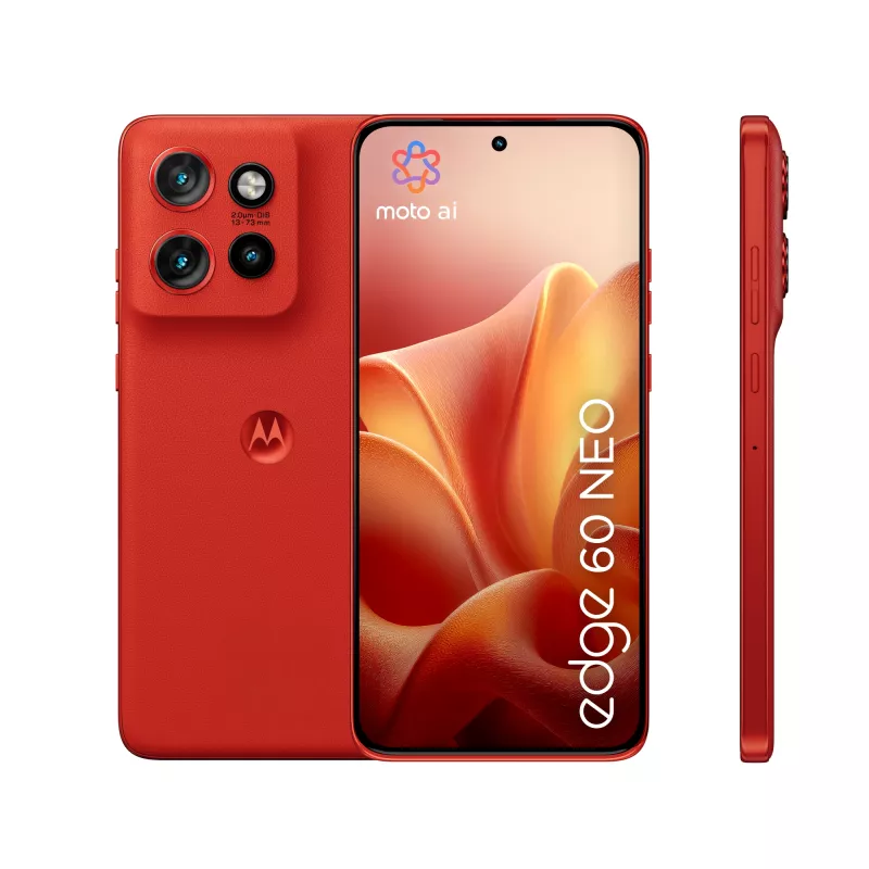 Motorola edge 60 Neo 16,1 cm (6,36 colio) Dual SIM Android 15 5G USB Type-C 12 GB 256 GB 5000 mAh raudonas