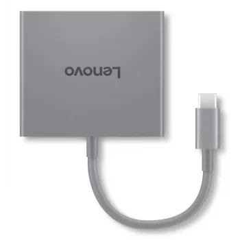 Lenovo GX91R64790 nešiojamojo kompiuterio dokas / prievado replikatorius, laidinis, USB 3.2 Gen 1 (3.1 Gen 1) Type-C, pilkas