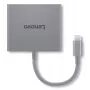 Lenovo GX91R64790 nešiojamojo kompiuterio dokas / prievado replikatorius, laidinis, USB 3.2 Gen 1 (3.1 Gen 1) Type-C, pilkas