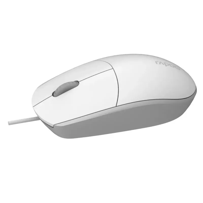Laidinė optinė pelė Rapoo N100 balta USB (18102)
