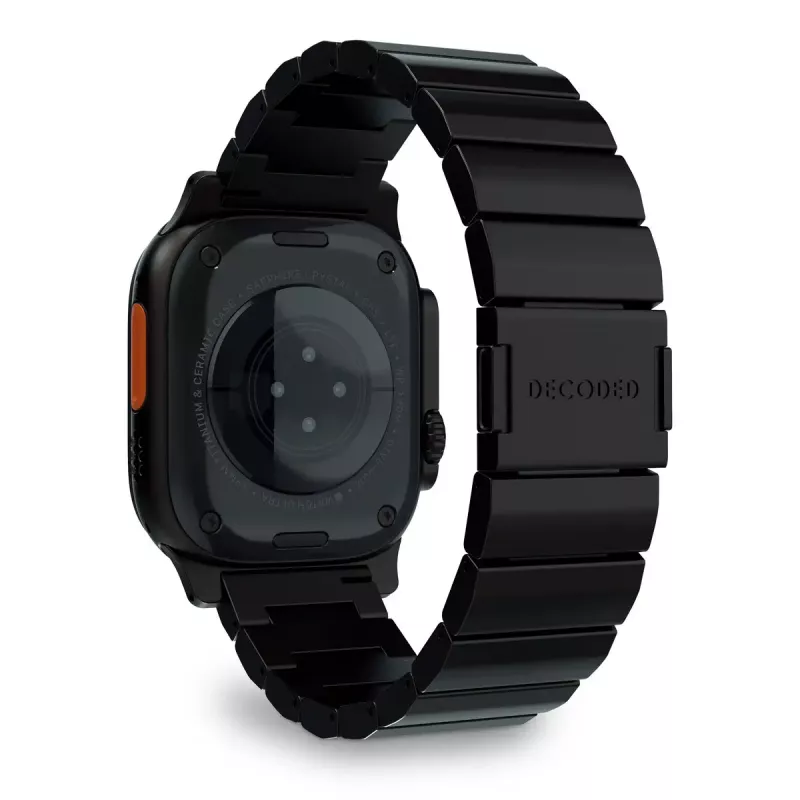 Išmaniojo laikrodžio dirželis Decoded Traction Band Juoda Titanium — riešo dydis 130–225 mm, 1 vnt.