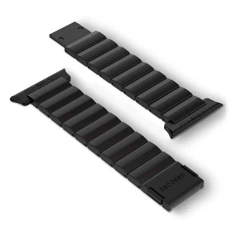 Išmaniojo laikrodžio dirželis Decoded Traction Band Juoda Titanium — riešo dydis 130–225 mm, 1 vnt.