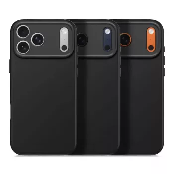Decoded silikoninis galinis dangtelis, skirtas Apple iPhone 17 Pro Max — suderinamas su 6,9 colio (17,5 cm), juodas, mikropluoštas/PU