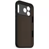 Decoded silikoninis galinis dangtelis, skirtas Apple iPhone 17 Pro Max — suderinamas su 6,9 colio (17,5 cm), juodas, mikropluoštas/PU