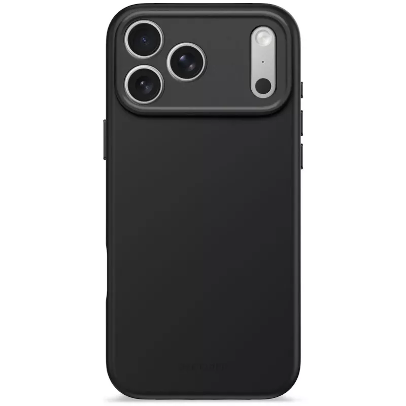 Decoded silikoninis galinis dangtelis, skirtas Apple iPhone 17 Pro Max — suderinamas su 6,9 colio (17,5 cm), juodas, mikropluoštas/PU