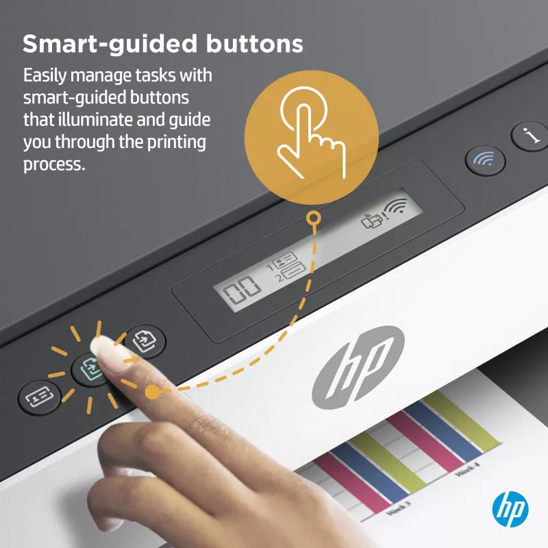 HP Smart Tank spausdintuvas, terminis rašalinis, spalvotas spausdinimas, 4800 x 1200 DPI, A4, tiesioginis spausdinimas, pilka