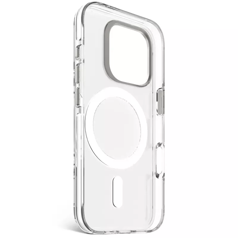 Telefono dėklas Decoded Clear Case, skirtas iPhone 16 Pro, polikarbonatinis, permatomai baltas, tinka 6,3 colio (16 cm)
