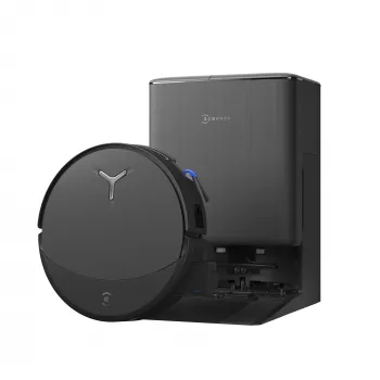 Robotas dulkių siurblys Ecovacs DEEBOT T90 PRO OMNI — becukis 0,25 L dulkių konteineris, 350 min veikimo trukmė, Li‑Ion 4000 mAh, juodas