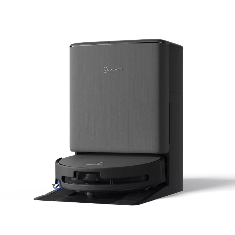 Robotas dulkių siurblys Ecovacs DEEBOT T90 PRO OMNI — becukis 0,25 L dulkių konteineris, 350 min veikimo trukmė, Li‑Ion 4000 mAh, juodas