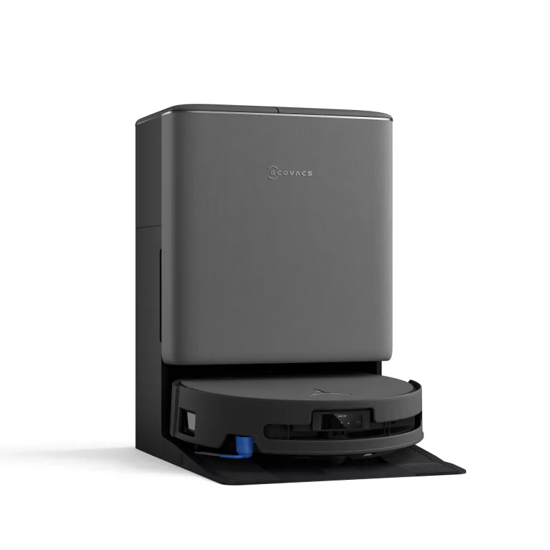 Robotas dulkių siurblys Ecovacs DEEBOT T90 PRO OMNI — becukis 0,25 L dulkių konteineris, 350 min veikimo trukmė, Li‑Ion 4000 mAh, juodas